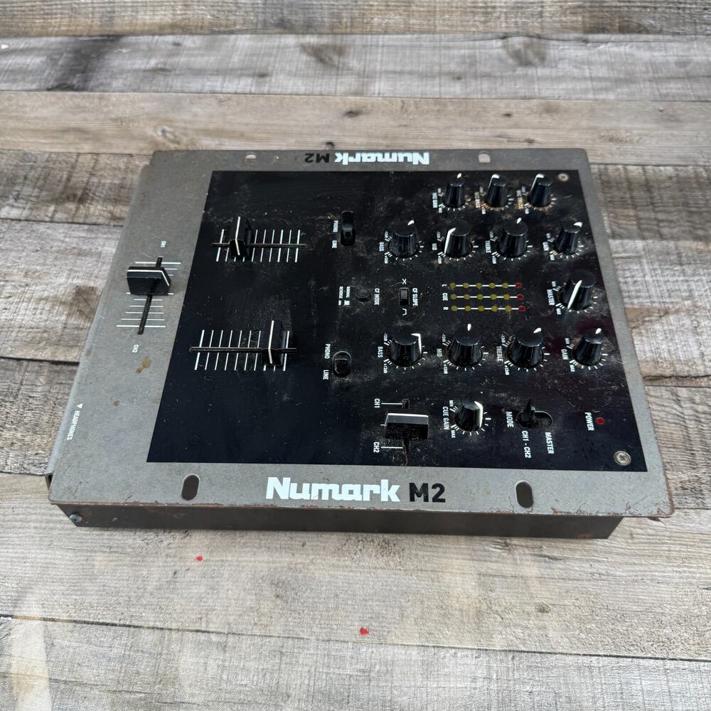 Numark M2 2 Channel Scratch Mixer DJ As Is